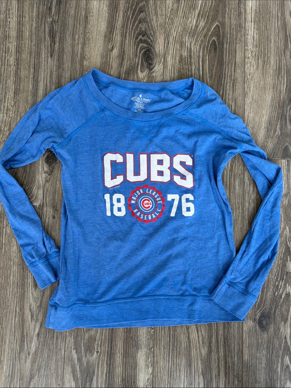 MLB Cubs Royal Blue Long Sleeve Sweatshirt